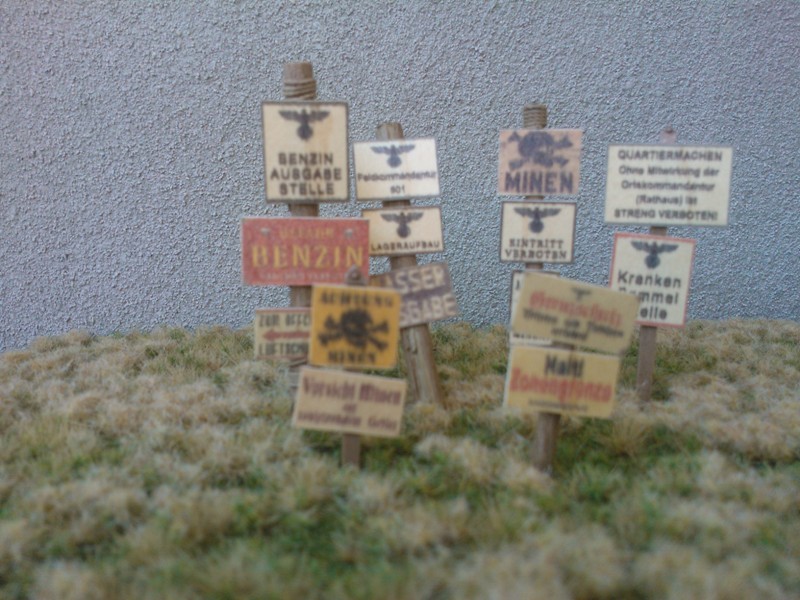 Wooden Signs WWII - Germany Set 2