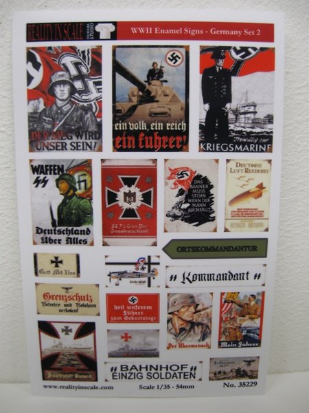 Enamel Signs WWII - Germany set 2 - 19 signs