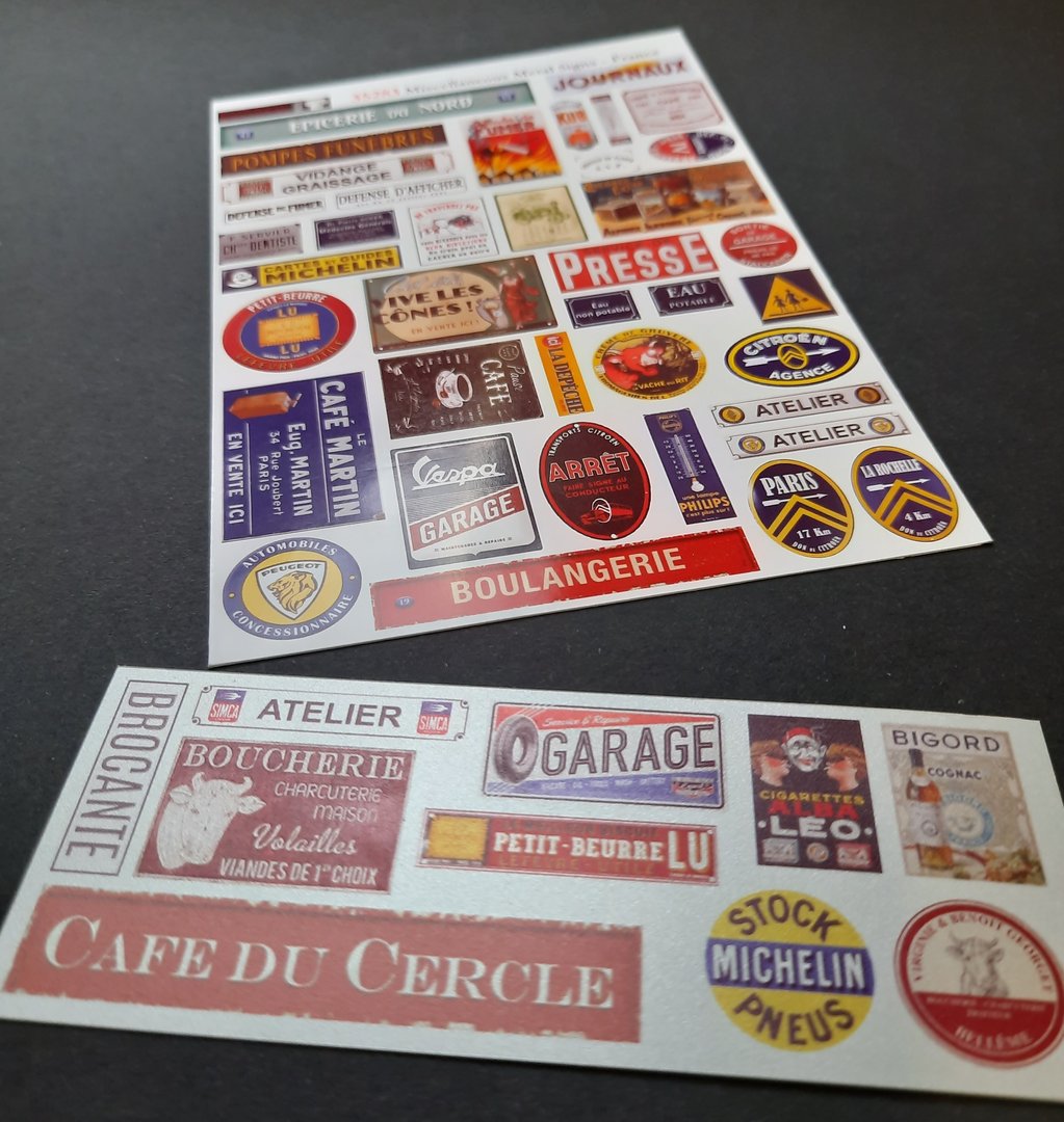 Misc. metal signs - France